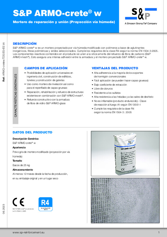 Ficha Técnica S&P ARMO-crete® w